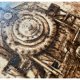 Lumiere - pirografia (30x25 cm) - obraz wypalany na drewnie, woodburning, pyrography art