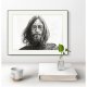 John Lennon - Seria IKONY (A3) - rysunek ręcznie wykonany, wyjątkowy prezent dla niej dla niego