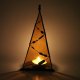 Choinka witrażowa, lampion - etno