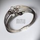 Bransoleta Industrial Silver Bold