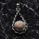 Srebrny wisiorek z naturalnymi jaspisem. Idealny na prezent.
