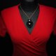 Czarny naszyjnik soutache