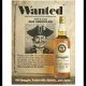 Oprawiona reklama szkockiej Whisky Old Smuggler, lata 70te