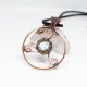 Wisior labradoryt triskelion kuta miedź antyczna amulet piękny rękodzieło