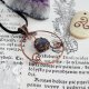 Wisior labradoryt triskelion kuta miedź antyczna amulet piękny rękodzieło