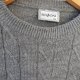Mazzoni sweter szary z wełną