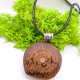 Drewniany wisiorek - ręcznie wypalany naszyjnik z drewna - GÓRY - dla Niej, Dla Niego, prezent, biżuteria handmade