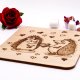 Drewniana ręcznie wypalana podkładka pod kubek - Jeże -  prezent handmade, rękodzieło