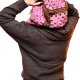 Czekoladowa komoniarka alpaka handmade, ręcznie szydełkowana zimowa czapka