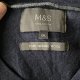 Sweter granatowy wełna merino XXL