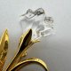 Swarovski Crystal Flower Brooch ❤  Gold plated ❤  Kwiat