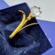 Swarovski Crystal Flower Brooch ❤  Gold plated ❤  Kwiat