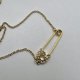 Swarovski Crystal Safety Pin Bracelet ❤  Gold plated ❤ Świetny projekt