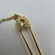 Swarovski Crystal Safety Pin Bracelet ❤  Gold plated ❤ Świetny projekt