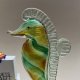Murano Seahorse ❤ Multi color yellow-green 24cm. ❤ Duża figura konika morskiego ❤❤ Wyjątkowo efektowna figura