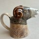 Wyjątkowy design! Pottery Milk jug ❀ڿڰۣ❀ Baran ❀ڿڰۣ❀ Quail