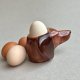 Wyjątkowy design! Pottery Dachshund Egg Cup ❀ڿڰۣ❀ Jamnik ❀ڿڰۣ❀ Quail