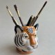 Wyjątkowy design! Pottery Tiger Container  ❀ڿڰۣ❀ Tygrys ❀ڿڰۣ❀ Quail