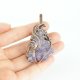 Wisiorek wire wrapping z ametystem