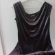 Sukienka wieczorowa maxi długa i elegancka klasyczna 36/38 S/M ciemny fiolet lycra vintage vip
