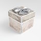 25 rocznica ślubu, srebrne gody, exploding box, kartka 3d