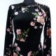 Topshop welurowa sukienka w kwiaty 8 / 36
