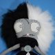 Upcyklingowa lalka Bianka Noir – mroczna elegancja! - z serii NastyCrazyToys