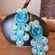 PAWIE - KOLCZYKI SOUTACHE OD PROJEKTANTKI