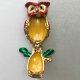 Sowa w emalii w typie Fabergé ❀ڿڰۣ❀ Biżuteria dla domu#6