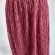 Zara burgundowa spódnica maxi  koronkowa  XS  S