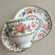 Beautiful Antique A.B.J. Crafton - Malvern ❀ڿڰۣ❀ Hand painted - Kwiatowa filiżanka i talerzyk
