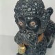 Plastikowy piesek pudel PRL zabawka vintage