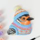 Portrait of a robin named Samuel
