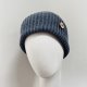 Czapka całoroczna beanie z wywinięciem uniwersalna bawełniana