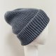 Czapka całoroczna beanie z wywinięciem uniwersalna bawełniana