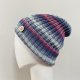 Kolorowa czapka przejściowa beanie z wywinięciem cienka 100% bawełna