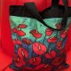 Autorska limitowana seria - anturium flowers- duża torba -SHOPPER BAG- Cotton - 42x48