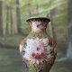 emalia cloisonne - precyzyjnie wykonany zdobiony emalia jubilerską miniaturowy wazonik
