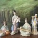 Miss Japan precyzyjnie ręcznie malowana porcelanowa figurka