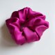 Scrunchie jedwabna gumka do włosów - fuksja