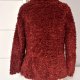 Futro sztuczne burgundowe XS 34 krótkie H&M Divided