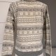 Bluza świąteczna szara bawełna 100 % Terranova L 40 zimowy wzór norweski