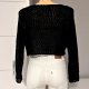 Sweter Divided krótki cieniutki r.M 38 czarny