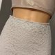 Spódniczka mini obcisła dopasowana z koronki beżowa Kremowa h&m divided rozmiar 34 XS