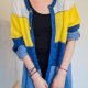 Kardigan sweter w paski, rozmiar L, Cassiopeia