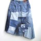 patchworkowa spódnica jeans r. 44