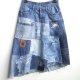 patchworkowa spódnica jeans r. 44