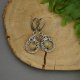 Kolczyki kwarc rutylowy oryginalne eleganckie wire wrapping