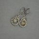 Kolczyki kwarc rutylowy oryginalne eleganckie wire wrapping