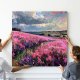 OBRAZ na płótnie Kwiatowe pola 100x100 cm